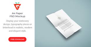 Download A4 Paper Psd Mockup Graphberry Com PSD Mockup Templates