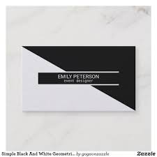 Black And White Business Card Design Simple Black And White Geometric Design Business Card Zazzle Com Business Card Design White Business Card Business Card Template
