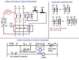 over load relay contactor for starter electrical notes