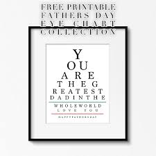 Free Printable Fathers Day Eye Chart Collection The
