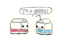 The Fabled Milk Unicorn Appears Cute Drawings Funny Pictures Funny