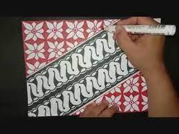 Belajar Mengkombinasi Batik Parang Dengan Motif Lain Batik Kontemporer Youtube Cara Menggambar Majalah Seni Seni
