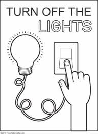 There are several options for printing a poster. Lights Off Coloring Page