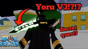 Yoru V3 Black And White Yoru Blox Fruits Update 11 Youtube