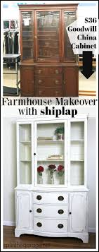 Bjarke ingels group, cecilie manz or norm architects. Farmhouse China Cabinet Makeover With Shiplap Girl In The Garage