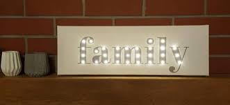 Family Led Sign Light Up Letters Marquee Lighted Sign Etsy Marquee Lighted Signs Light Up Letters Family Wall Decor