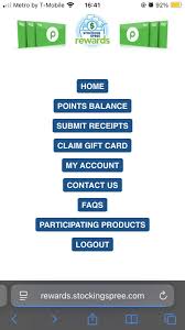 Can digital receipts be used for stocking spree?