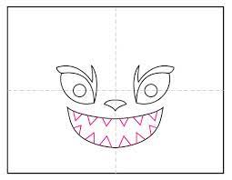From here, you will color in the bow on the front of the cape and then shade in the sides and the top. How To Draw A Scary Cat Face Art Projects For Kids