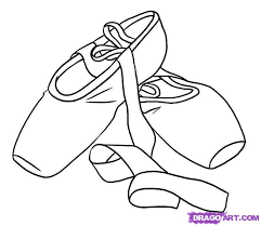How To Draw Ballet Shoes Step By Step Stuff Pop Culture Free Dance Coloring Pages Coloring Pages For Girls Ballet Shoes Drawing