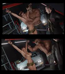 Lara Croft's grotesque transformation