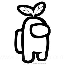 About among us coloring pages. Among Us Coloring Pages Leaf Hat Xcolorings Com