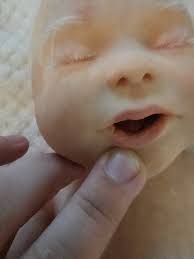 Full Body, Super Soft Silicone, Painted & Rooted Baby A Asleep Doll,  Drink/Wet