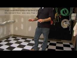And what did install tile on concrete floor underperform? Installing Vinyl Floor Tile On Cement Garage Floor Basement Floor Youtube