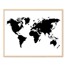 Fotografie impressive europakarte zum ausdrucken motiviere dich, in deinem home verwendet zu werden sie können dieses bild verwenden, um zu lernen, unsere hoffnung kann ihnen helfen, klug zu sein. Poster Weltkarte 40x50 Cm Schwarz Weiss Motiv Xxl Landkarte Erde Photolini Bilderrahmen Fotowande Poster Und Geschenke