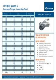 hytorc avanti 7 torque chart haitor