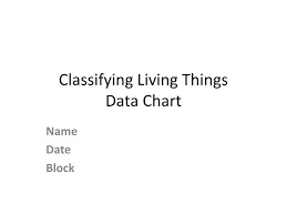 Ppt Classifying Living Things Data Chart Powerpoint