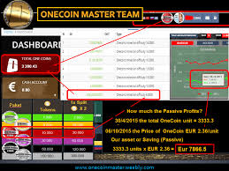That's exactly where things go wrong for onecoin. Onecoin Ofc Login