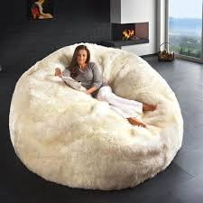 Lammfell Sitzsack Oder Gigantischer Lammfell Sitzsack Sitzkissen Sitzsack Sitzen
