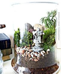 Sale Japanese Garden Terrarium With Miniature Path Pagoda Tree In A Large Glass Jar Japanese Garden Garden Terrarium Asian Garden