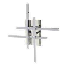 Appliques led pour miroir ou spots patères. Applique Murale Alani 4 Led Integree Argent Castorama