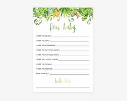 In addition to all these things, baby shower games are a must for the big event. Luau Wishes Baby Shower Game Printable With Watercolor Hawaiian Baby Shower Games Png Image Transparent Png Free Download On Seekpng