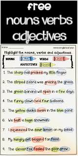 Nouns Verbs Adjectives Worksheets Free Www Worksheetsenglish Com In 2020 Nouns Verbs Adjectives Nouns And Verbs Verb Words