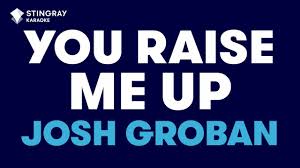 It's imbedded in the video and i can't change it. Josh Groban You Raise Me Up Karaoke With Lyrics Youtube