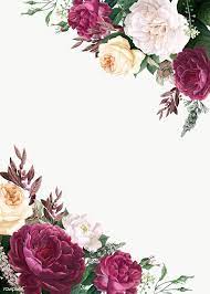 Download Premium Illustration Of Floral Wedding Invitation Mockup Floral Wedding Invitations Floral Border Design Invitation Mockup