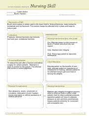 Nursing interventions for picc line care * always assess for good blood flow and easy flushing every shift to ensure picc line patency. Buck S Traction Alt Nursing Skills 1 Docx Active Learning Template Nursing Skill Student Name Yvonne Salmeron Skill Name Bucks Traction Description Course Hero