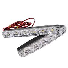 Buy Now 4 Xmas N Ny 2pcs Led Car Daytime Running Lights Drl 6 Leds Dc 12v 6000k Automobile Light Source Car Styling W Running Lights Car Lights Led