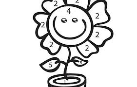 Coloriage D Un Coloriage Magique Maternelle Une Fleur En Pot En 2020 Coloriage Magique Coloriage Coloriages Magiques Maternelle