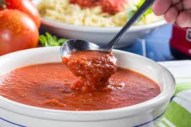 A usually spicy sauce of chopped tomatoes, onions, and peppers that is commonly served with mexican food also : High Five 3 Food Baamboozle