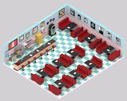 Diner 50 S Coffee Shop Design Restaurant Layout Restaurant Plan