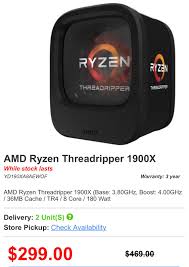 Here's our recommendation for choosing between the ryzen 5 2600. Amd Ryzen Threadripper 1900x For Average Gaming Does The Sale Price Justify The Performance Or New Ryzen Cpus Better Pcmasterrace