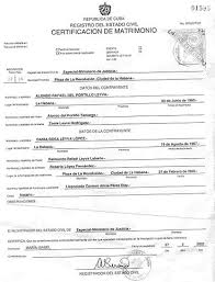 Read certified birth certificate from the story birth certificate translation template spanish to english by utservices (universal translation services) with 2. File Alonso R Del Portillo Y Leyva Cuban Marriage Certificate Jpg Wikimedia Commons