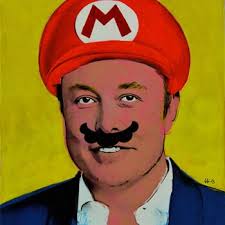 1Up Super Michael Bros, Painting by Andy Wario