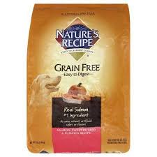 Nature S Recipe Grain Free Easy To Digest Salmon Sweet Potato Pumpkin Recipe Dry Dog Foo Sweet Potato Pumpkin Recipe Salmon And Sweet Potato Pumpkin Recipes
