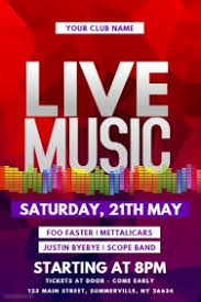 That's where canva and its assorted music poster templates come in. Music Night Template Postermywall