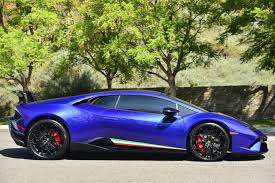 Lamborghini Huracan Performante Black And Blue Used 2018 Lamborghini Huracan Performante Coupe Blue Sideris Lamborghini Huracan Lamborghini Dream Cars