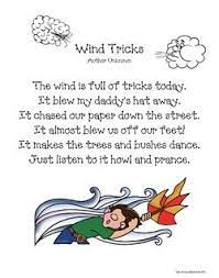 Wind Tricks Poetry Packet Kids Poems Poetry For Kids Rhyming Poems For Kids