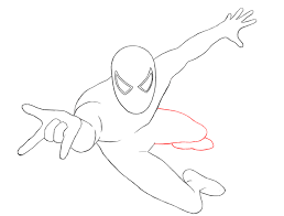 Make sure that the body has a smooth constriction from the. How To Draw Spiderman Draw Central