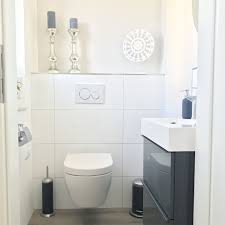 Instagram Wohn Emotion Landhaus Gaste Wc Guest Bathroom Modern Grau Weiss Grey White Gaste Wc Badezimmer Design Drinnen