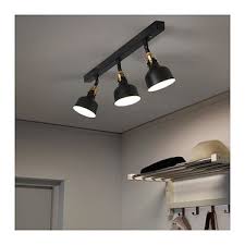 Ranarp Black Ceiling Track 3 Spots Ikea Black Ceiling Lighting Track Lighting Bedroom Ikea Ceiling Light