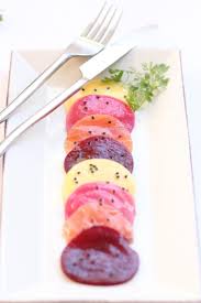 Carpaccio De Betteraves Mangue Saumon Fume A L Huile D Argan Entre La Poire Le Fromage Entree Gastronomique Repas Gastronomique Recette Gastronomique