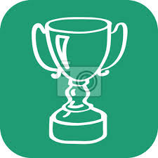 Damit die sommerpause für sie nicht überlang wird. Handgezeichnetes Pokal Icon Auf Grunem Hintergrund Leinwandbilder Bilder Abgerundet Anfrage Kontaktieren Myloview De
