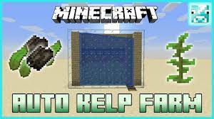 This farm can be any size you like, and doesn't use bone meal! Minecraft 1 14 Automatic Kelp Farm Tutorial Youtube Minecraft Farm Minecraft 1 Minecraft Redstone Creations