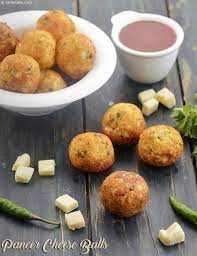 Paneer Cheese Balls Cottage Cheese Balls Indian Paneer Cheese Balls Snack Recipe Paneer Cheese Veg Starter Recipes Indian Veg Starters