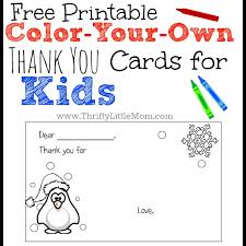 There we are then, that concludes our selection of the best printable thank you cards from the internet, hopefully, this was of help to you! Color Your Own Printable Thank You Cards For Kids Thrifty Little Mom