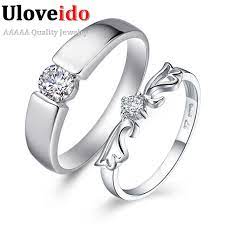 Aliexpress Com Buy 50 Off Fashion Wedding Rings For Men And Women Jewelry Strass Love Angel W Womens Jewelry Rings Platinum Wedding Rings Wedding Ring Bands