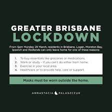 Last time was three days and that was all that was needed, she said. Greater Brisbane 3 Day Lockdown Kurbingui Youth Family Development